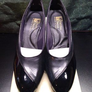Natural Bridge patent leather pumps size 9